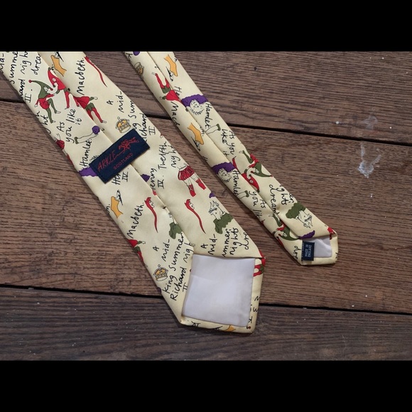 Vintage Arkle Scotland Shakespeare Plays Silk Tie - Picture 8 of 12